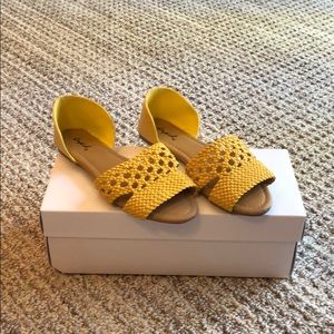 Yellow Saddles worn once